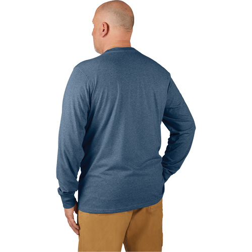 Hybrid Work Tee Shirt, Men's, Small, Blue GTA Hardware Inc