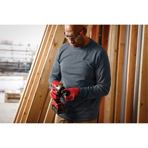 Hybrid Work Tee Shirt, Men's, Small, Blue GTA Hardware Inc