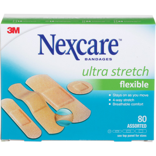 Nexcare Ultra Stretch Bandages, Assorted, Plastic, Non-Sterile GTA Hardware Inc