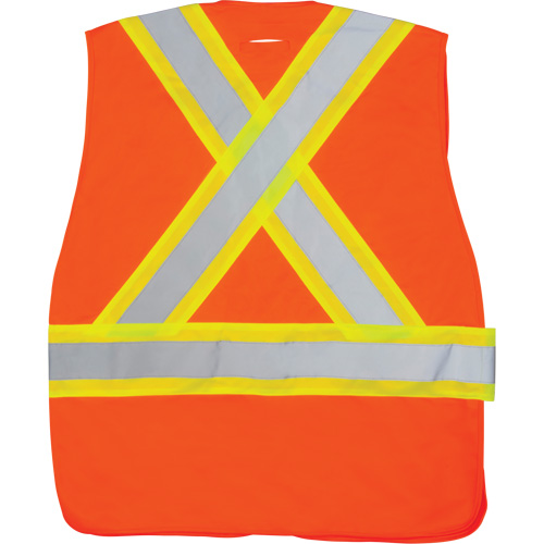 CSA-Compliant High-Visibility Surveyor Vest, High Visibility Orange, X-Large, Polyester GTA Hardware Inc