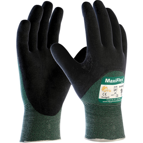 ATG MaxiFlex&reg; Cut Seamless Cut Resistant Gloves, Size Large, 15 Gauge, Nitrile Coated, Engineered Yarn Shell, ASTM ANSI Level A2/EN 388 Level 3/EN 388 Level B GTA Hardware Inc