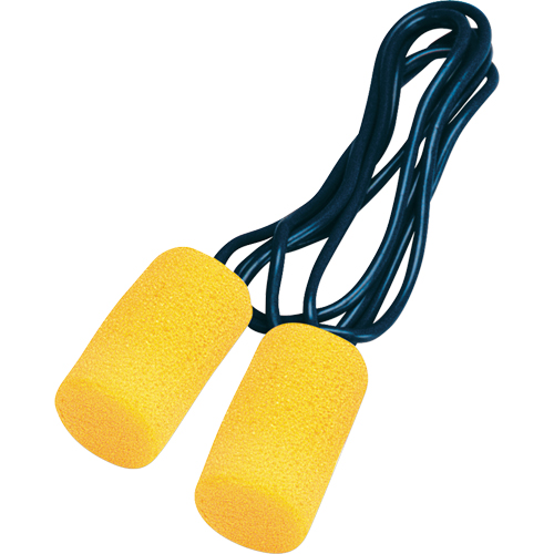 Bouchons d'oreilles classiques E-A-R, Vrac - Sac en poly, Grand, Avec cordon GTA Hardware Inc
