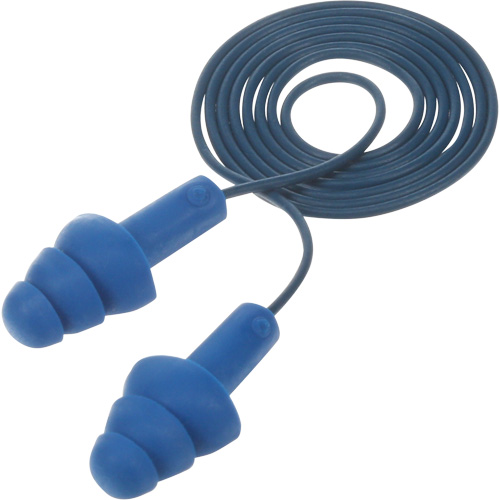 E-A-R Ultrafit Premolded Earplugs, Corded, One-Size, Bulk - Polybag, NRR 25 dB NRR dB GTA Hardware Inc