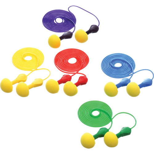 Bouchons d'oreilles rapides de style capsule E-A-R, Avec cordon, Vrac - Sachet coussin, 25 dB NRR, Taille unique GTA Hardware Inc