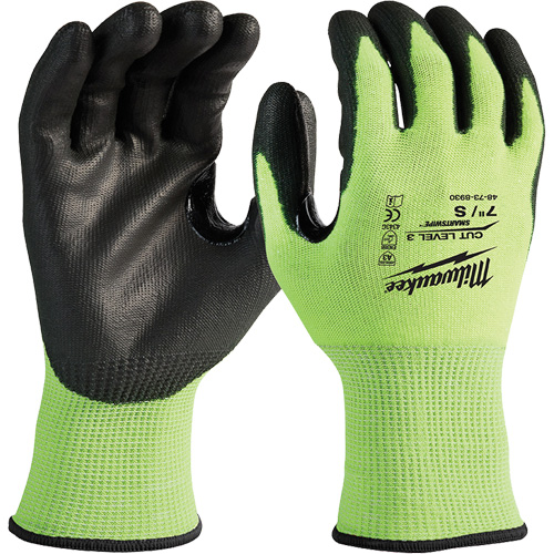 Gants haute visibilit&eacute; r&eacute;sistant aux coupures, Taille 2T-Grand, Calibre 15, Rev&ecirc;tement Nitrile/Polyur&eacute;thane, Enveloppe en Poly&eacute;thyl&egrave;ne, ANSI/ISEA 105 niveau 3 GTA Hardware Inc