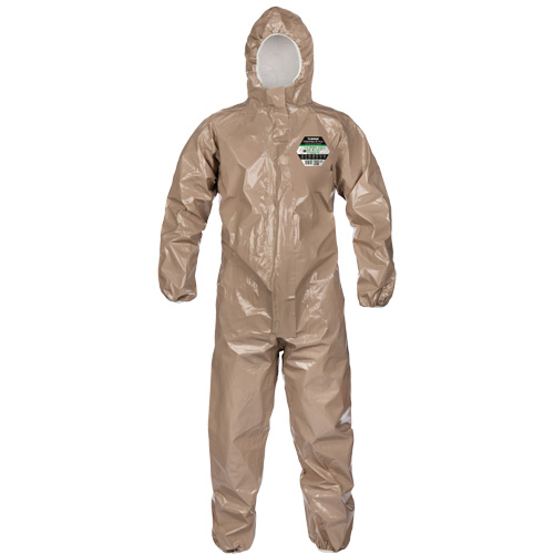 Coveralls, ChemMax 4 Plus, Large, Brown GTA Hardware Inc