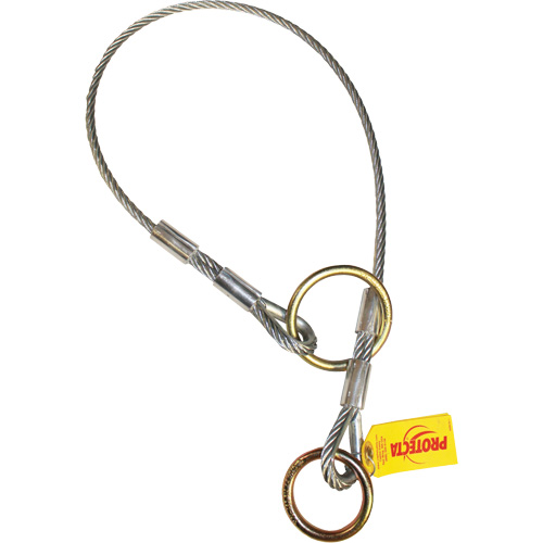 Cable Dual-Ring Adaptor, Tie-Off, Temporary Use GTA Hardware Inc