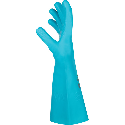 Flextril Chemical Gloves, Size 7, 12.5" L, Nitrile, Nylon Inner Lining GTA Hardware Inc