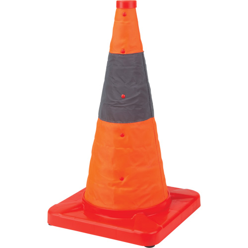 C&ocirc;ne de signalisation repliable, 18" h, Orange GTA Hardware Inc