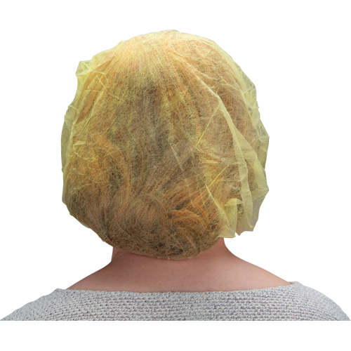 Bonnets bouffants, Polypropyl&egrave;ne, 21", Jaune GTA Hardware Inc