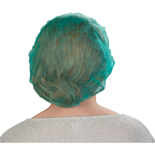 Bonnets bouffants, Polypropyl&egrave;ne, 24", Vert GTA Hardware Inc