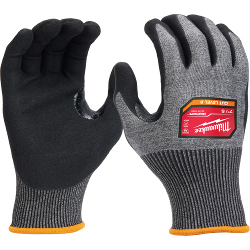 Gants enduits par trempage &agrave; dext&eacute;rit&eacute; &eacute;lev&eacute;e, Taille Petit, Calibre 18, Rev&ecirc;tement Nitrile, Enveloppe en Nylon/Poly&eacute;thyl&egrave;ne/Tungst&egrave;ne, ASTM ANSI niveau A8/EN 388 niveau F GTA Hardware Inc