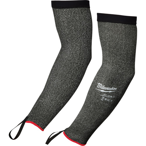 Protective Sleeves, Polyethylene, 16", ANSI/ISEA 105 Level 5/EN 388 Level E, Grey GTA Hardware Inc