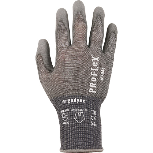 Gants r&eacute;sistant &agrave; la coupe Proflex 7025, Taille Petit, Calibre 18, Rev&ecirc;tement Polyur&eacute;thane, Enveloppe en Nylon/PEHP/Spandex, ASTM ANSI niveau A2/EN 388 niveau B GTA Hardware Inc