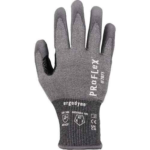 Gants enduit de PU r&eacute;sistant &agrave; la coupe ProFlex 7071, Taille Petit, Calibre 18, Rev&ecirc;tement Polyur&eacute;thane, Enveloppe en PEHP/Tungst&egrave;ne, ASTM ANSI niveau A7/EN 388 niveau F GTA Hardware Inc