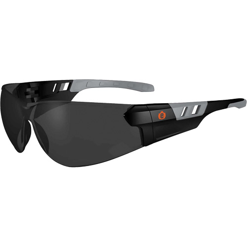 Lunettes de s&eacute;curit&eacute; sans monture Skullerz SAGA, Lentille Fum&eacute;e, Antibu&eacute;e/Anti-&eacute;gratignures, ANSI Z87+/R&eacute;pond ou surpasse la norme CSA Z94.3 GTA Hardware Inc