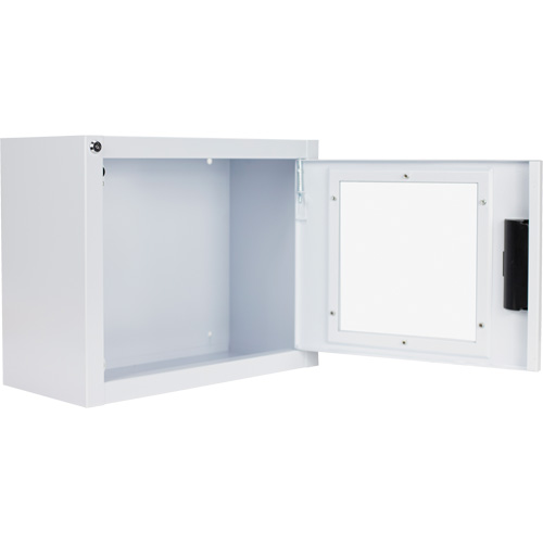 Armoire compacte standard pour DEA avec alarme, Philips/Defibtech/Heartsine Pour, Non m&eacute;dical GTA Hardware Inc