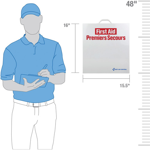 SmartCompliance&reg; First Aid Cabinet, Meets CSA Z1220-17 Type 3 High-Risk Environment, Small (2-25 Workers) GTA Hardware Inc