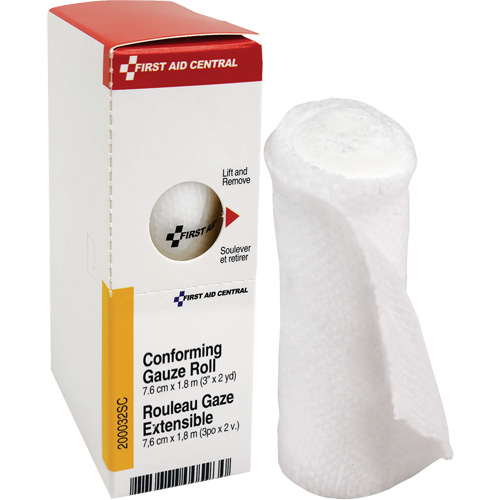 SmartCompliance&reg; Refill Conforming Stretch Gauze Bandage, Roll, 6' L x 3" W, Sterile, Medical Device Class 1 GTA Hardware Inc