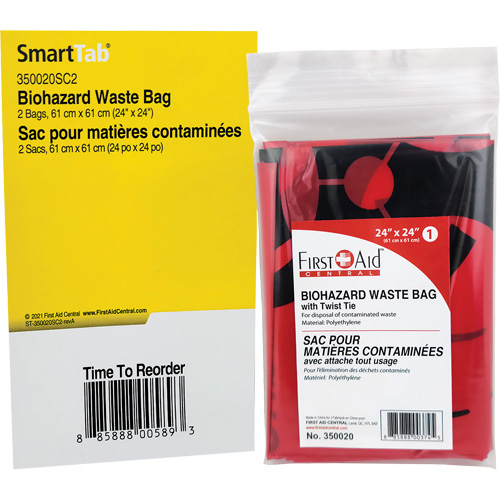 Recharge de sacs &agrave; d&eacute;chets SmartCompliance, Biorisque, 24" lo x 24" la GTA Hardware Inc