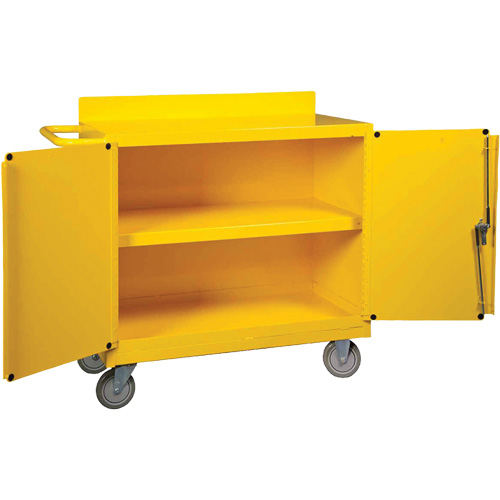 Spill Control Center Cart, 18" L x 38.375" W x 36" H GTA Hardware Inc