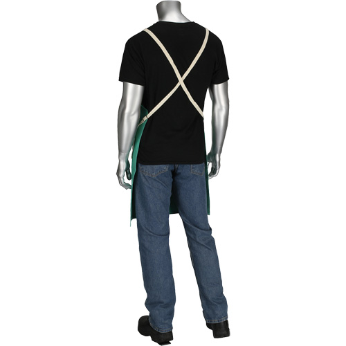 Dynamic Ironcat&reg; FR Cotton Sateen Apron, Bib, Green GTA Hardware Inc
