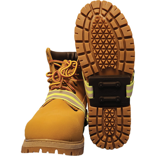 Dispositif de traction &agrave; semelle interm&eacute;diaire avec talon d&eacute;fini Icetred, Caoutchouc/Carbure de tungst&egrave;ne, Traction Crampon, Taille unique GTA Hardware Inc