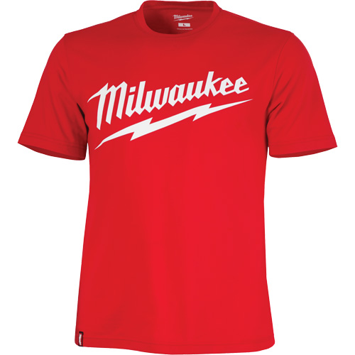 Heavy-Duty Short-Sleeved T-Shirt with Milwaukee&reg; Logo, Men's, Small, Red GTA Hardware Inc