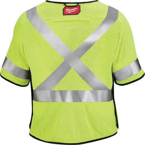 Gilet de s&eacute;curit&eacute; &agrave; maille d&eacute;tachable, Noir/Jaune lime haute visibilit&eacute;, Moyen/Petit GTA Hardware Inc