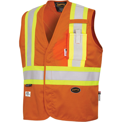 7728 Veste r&eacute;sistante aux arcs &eacute;lectriques FR-Tech, Petit, Orange haute visibilit&eacute;, 10 cal/cm² GTA Hardware Inc