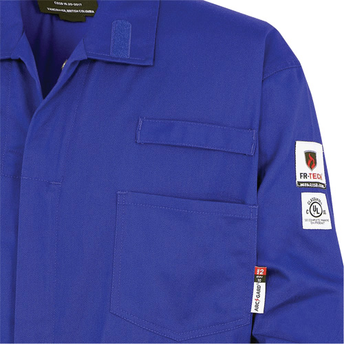 7779 Combinaison ignifuge r&eacute;sistant aux arcs &eacute;lectriques FR-Tech 88/12, Taille 48, Bleu royal GTA Hardware Inc