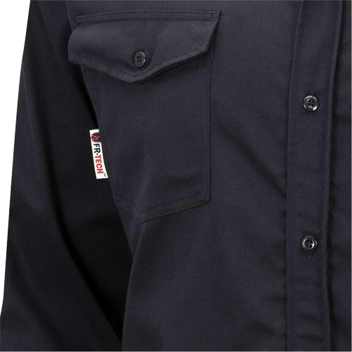 7742 Chemise de s&eacute;curit&eacute; ignifug&eacute;e FR-Tech, Petit, Bleu marin GTA Hardware Inc
