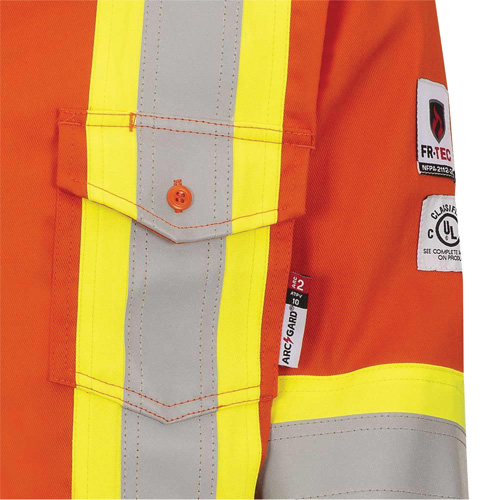 7743 Chemise de s&eacute;curit&eacute; ignifug&eacute;e FR-Tech, Petit, Orange haute visibilit&eacute; GTA Hardware Inc