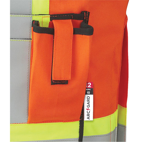 7732 Veste d'arpenteur ignifuge et r&eacute;sistant aux arcs &eacute;lectriques FR-Tech, Petit, Orange haute visibilit&eacute;, 9,7 cal/cm² GTA Hardware Inc