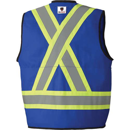 7733 Veste d'arpenteur ignifuge et r&eacute;sistant aux arcs &eacute;lectriques FR-Tech, Petit, Bleu royal, 9,7 cal/cm² GTA Hardware Inc