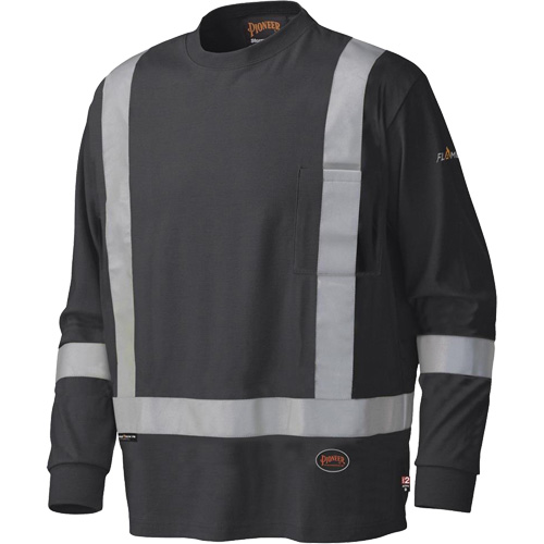 340SFA Chemise de s&eacute;curit&eacute; &agrave; manches longues ignifuge, Petit, Noir GTA Hardware Inc