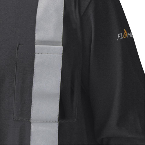 340SFA Chemise de s&eacute;curit&eacute; &agrave; manches longues ignifuge, Petit, Noir GTA Hardware Inc