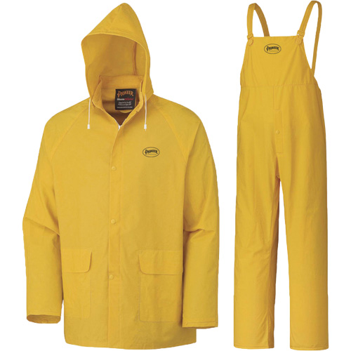 577 3-Piece Rain Suit, Polyester/PVC, 6X-Large, Yellow GTA Hardware Inc