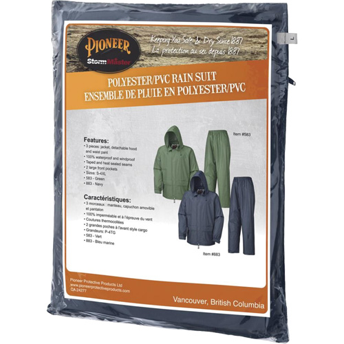 583 V&ecirc;tements imperm&eacute;ables, Polyester/PVC, Petit, Vert GTA Hardware Inc