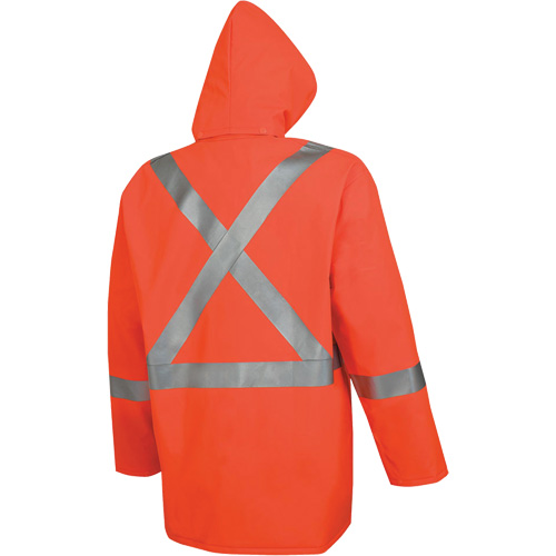 576J Veste de pluie ignifuge haute visibilit&eacute;, Petit, Orange haute visibilit&eacute; GTA Hardware Inc