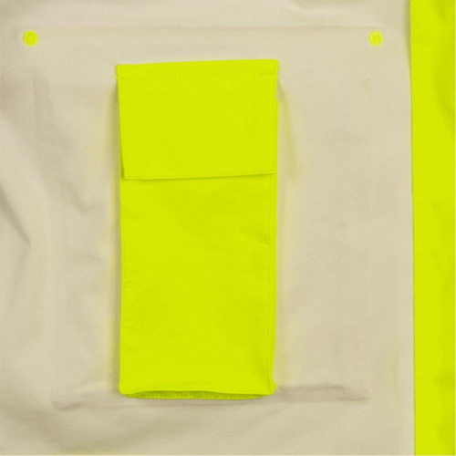 5881 Manteau de pluie ignifuge et protection contre les &eacute;clats d'arc &eacute;lectrique, T-petit, Jaune haute visibilit&eacute;, 10 cal/cm² GTA Hardware Inc
