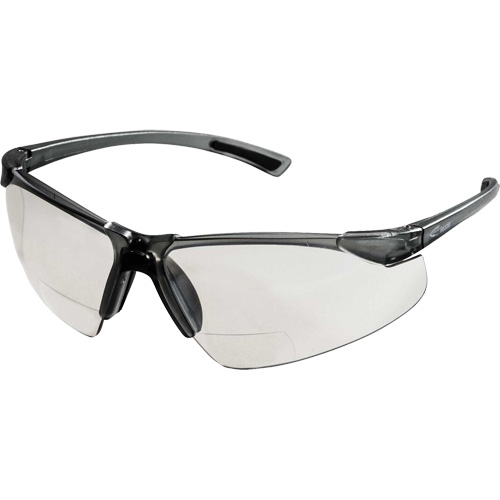 XM340RX Lunettes de s&eacute;curit&eacute; avec grossissement 2X, Lentille Transparent, Anti-&eacute;gratignures, ANSI Z87+/R&eacute;pond ou surpasse la norme CSA Z94.3 GTA Hardware Inc
