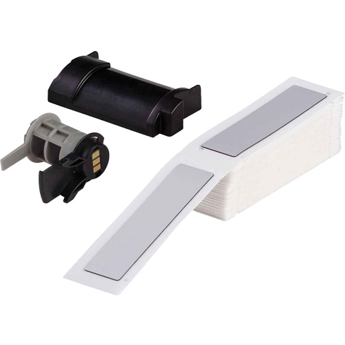 Raised Panel Labels, Polyester, 1" L x 4" H, White GTA Hardware Inc