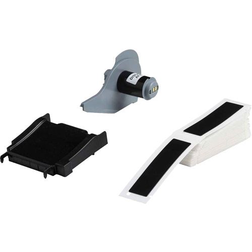 Raised Panel Labels, Polyester, 1" L x 4" H, Black GTA Hardware Inc