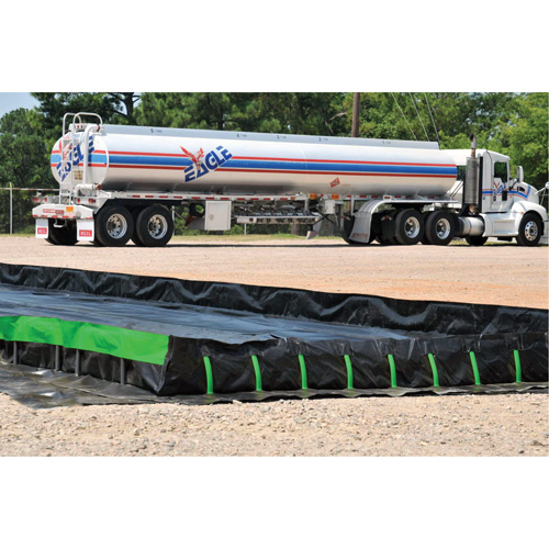 Ultimate Copolymer 2000 Ultra-Containment Berm&reg;, 2333 US gal. Capacity, 12' W x 26' L x 12" H, Hinge Bracket GTA Hardware Inc