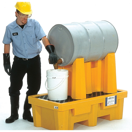 Syst&egrave;me de confinement Ultra-Drum pour 1 baril avec drain, 52" lo x 29" la x 49,5" ha, 750 gal. US Capacit&eacute; GTA Hardware Inc