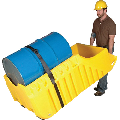 Chariot pour baril, 26,5'' lo x 26,5'' la x 5'' h, Cap. de d&eacute;versement 800 gal. US GTA Hardware Inc