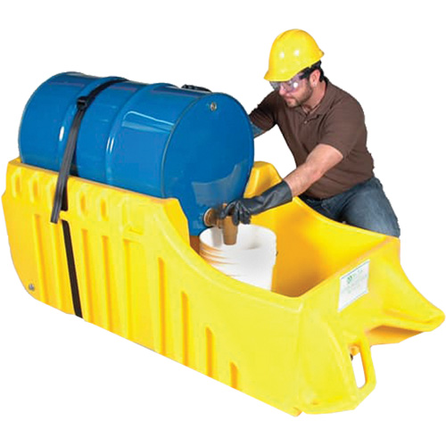 Chariot pour baril, 26,5'' lo x 26,5'' la x 5'' h, Cap. de d&eacute;versement 800 gal. US GTA Hardware Inc