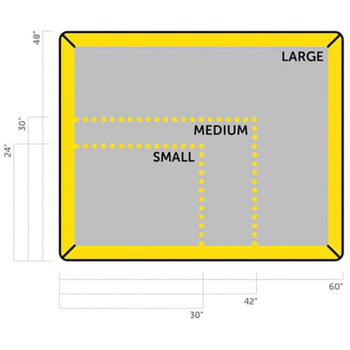 Petit tampon Ultra-Filter, Capacit&eacute; 0,8 gal. US, 2,5' la x 2' lo x 3" h, Paroi en mousse GTA Hardware Inc