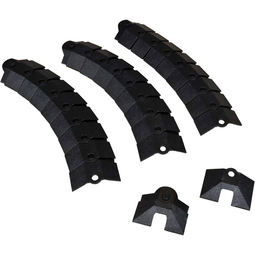 Large Ultra-Sidewinder Cable Protection System&reg; with Endcaps, 34" x 13.6" x 2.1", 260 lbs. (0.13 tons) GTA Hardware Inc